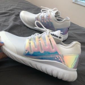 ADIDAS Tubular Radial Iridescent gently used